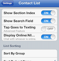 Contact List