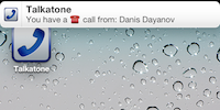 Incoming call notification iOS 5