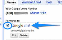 Forward your calls to Google Chat
