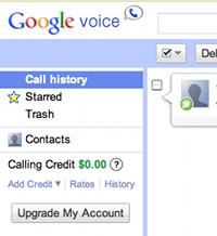 Upgrade Google Voice account