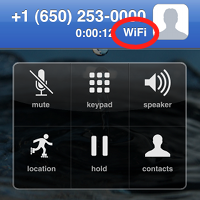 Make a call using 3G or WiFi