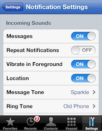 Notification Settings