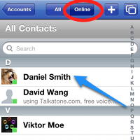 Select a contact